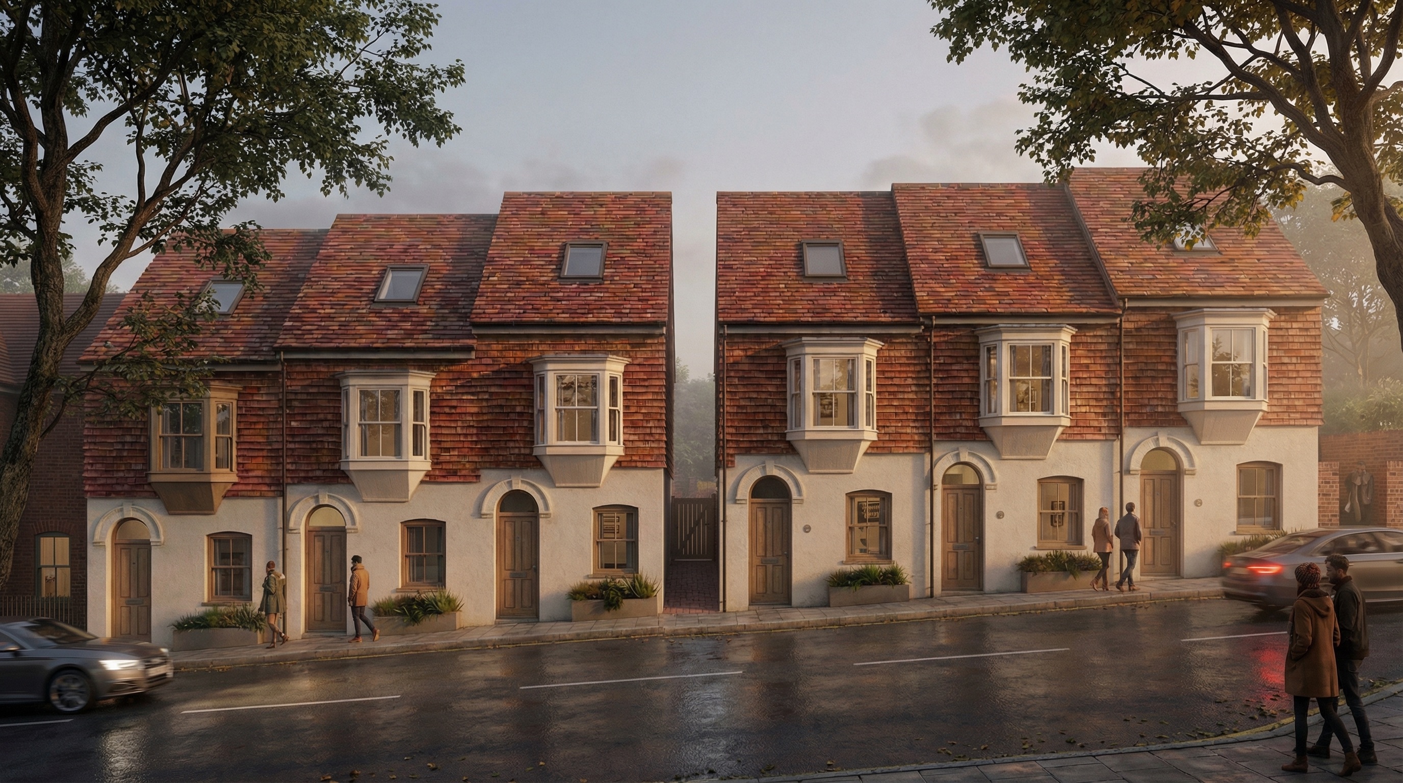 Photorealistic architectural render